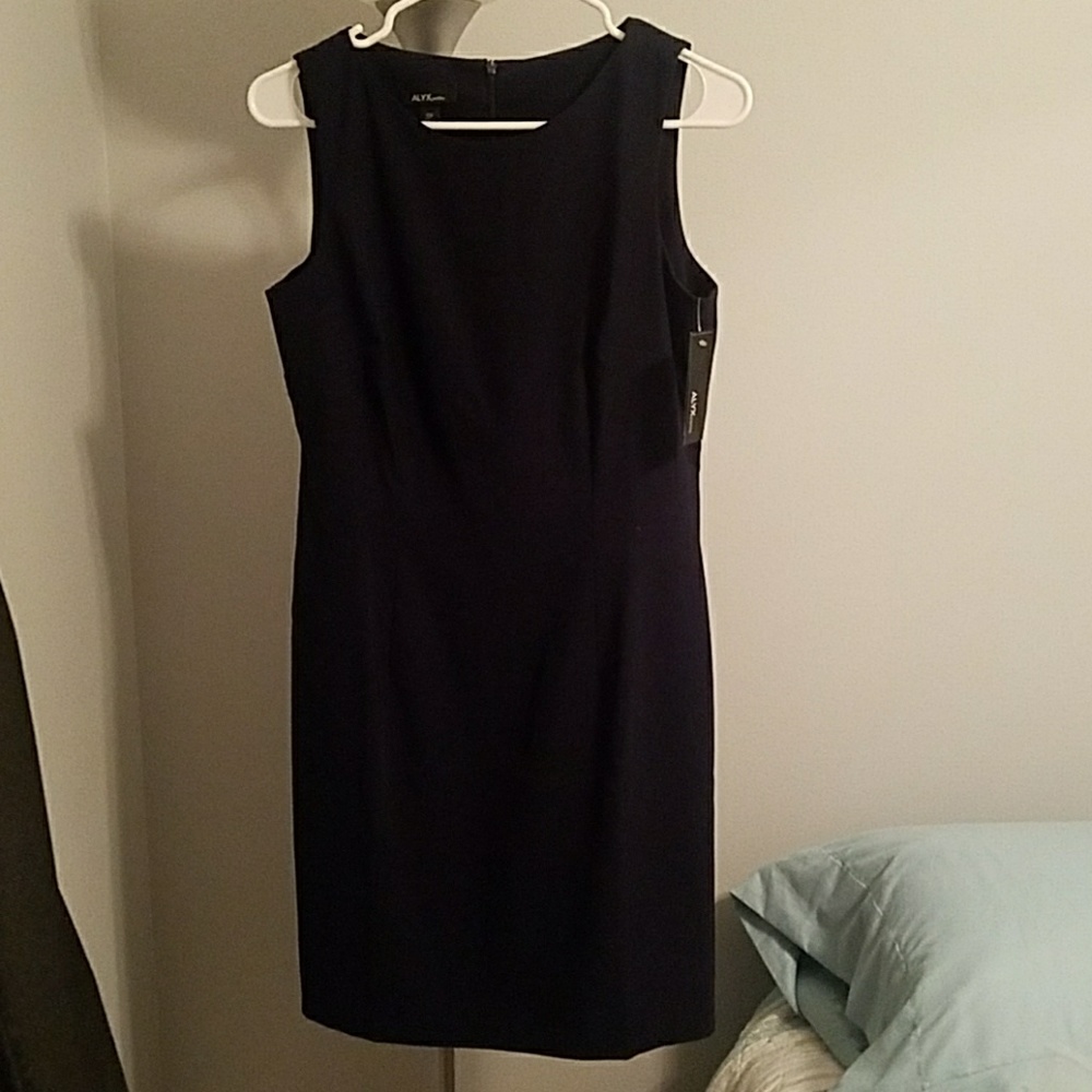Navy sheath dress